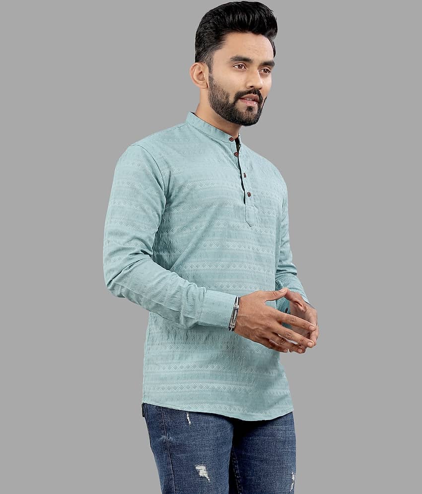 Nofilter Black Cotton Blend Men's Shirt Style Kurta ( Pack of 1 ) view 2