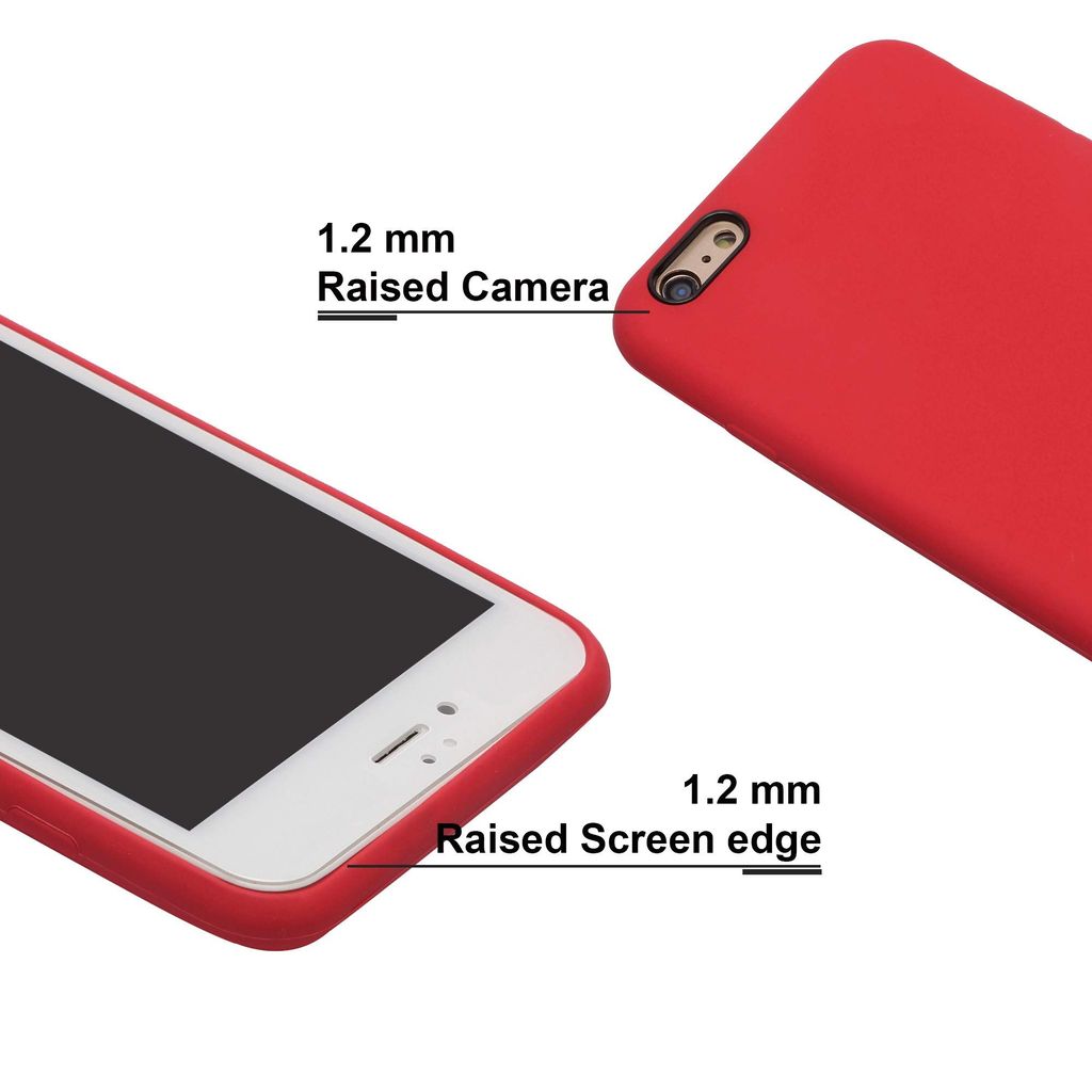 LIRAMARK Liquid Silicone Soft Back Cover Case for Apple iPhone 6 / 6S view 2