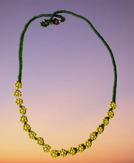 Handmade Beaded Neckpiece view 2