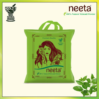 Neeta 100 Natural Henna Powder For Hair Colour, Pure Mehendi Powder 1000gm,Natural Brown view 2