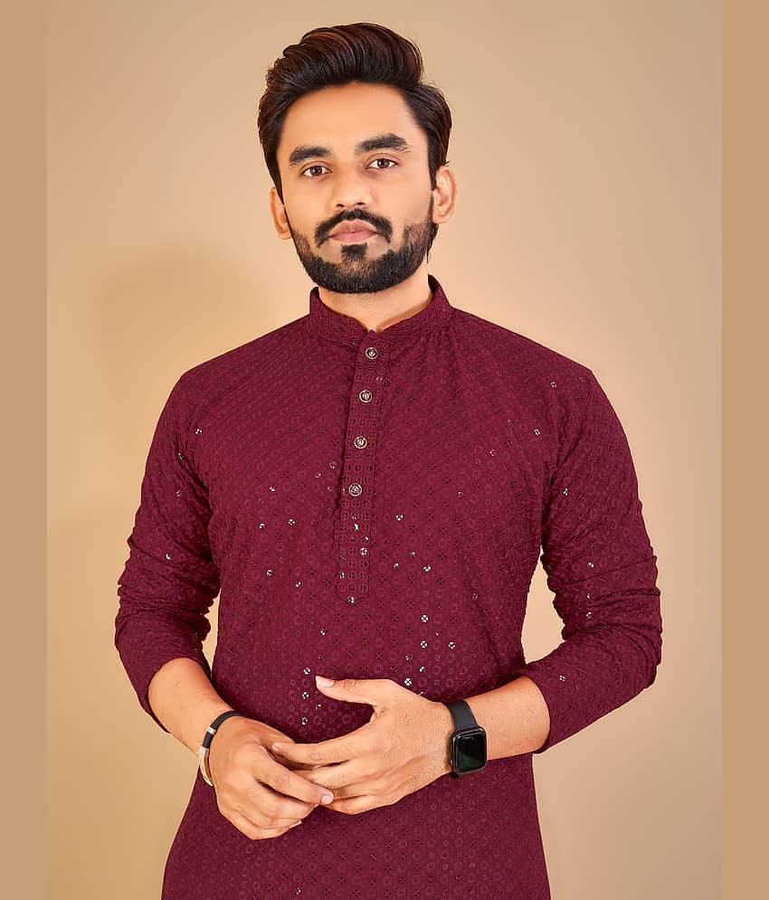 Balaji's - Black Cotton Regular Fit Men's Kurta Pyjama Set ( Pack of 1 ) view 2
