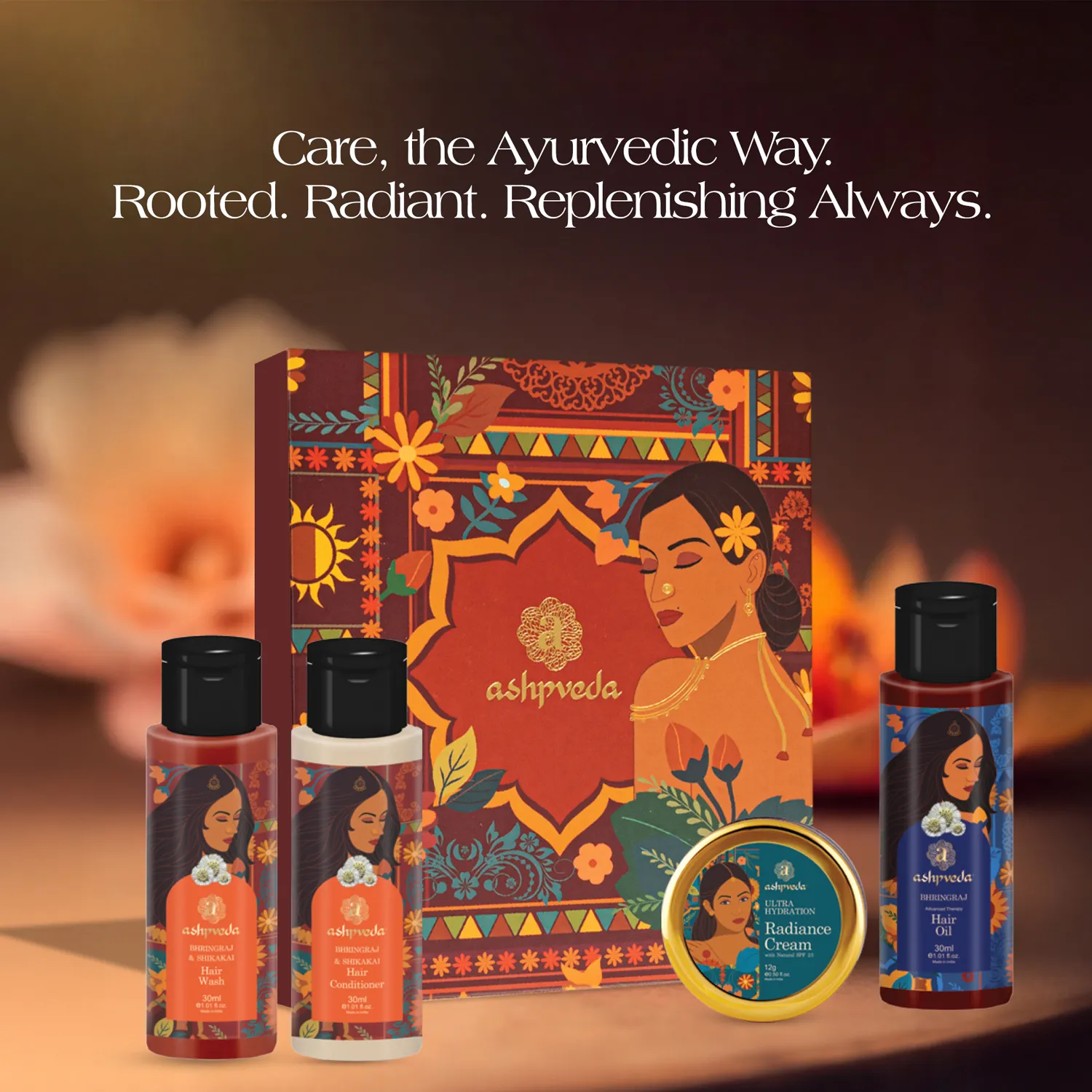 Ashpveda Nature’s Purest Gift Box Hair & Skin Care Kit view 2