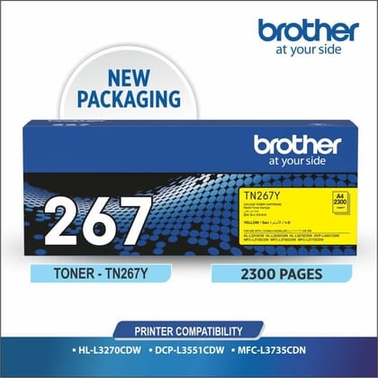 Brother TN 267 Yellow Toner Cartridge view 2