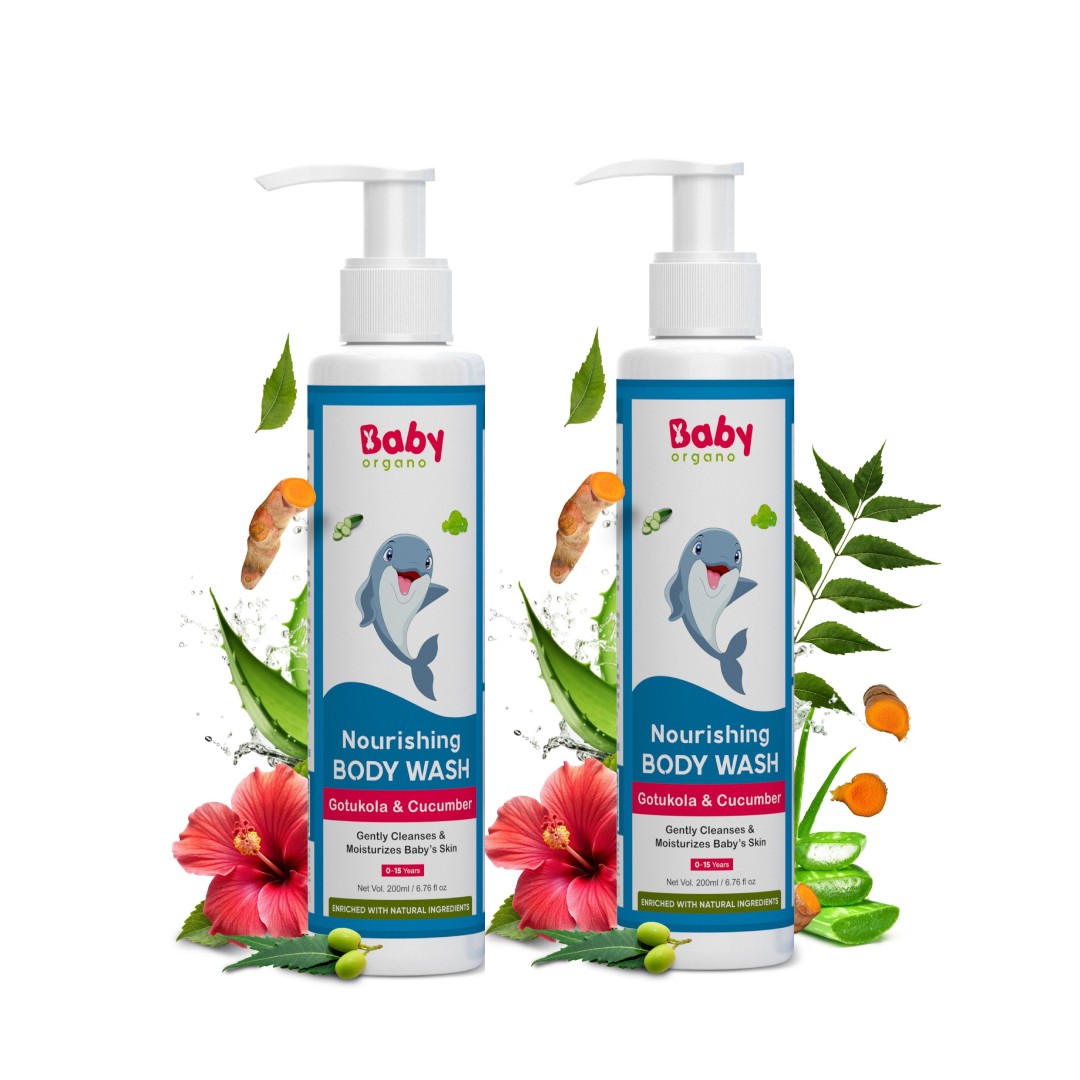 BabyOrgano Gentle Baby Wash - 200ml Pack of 2