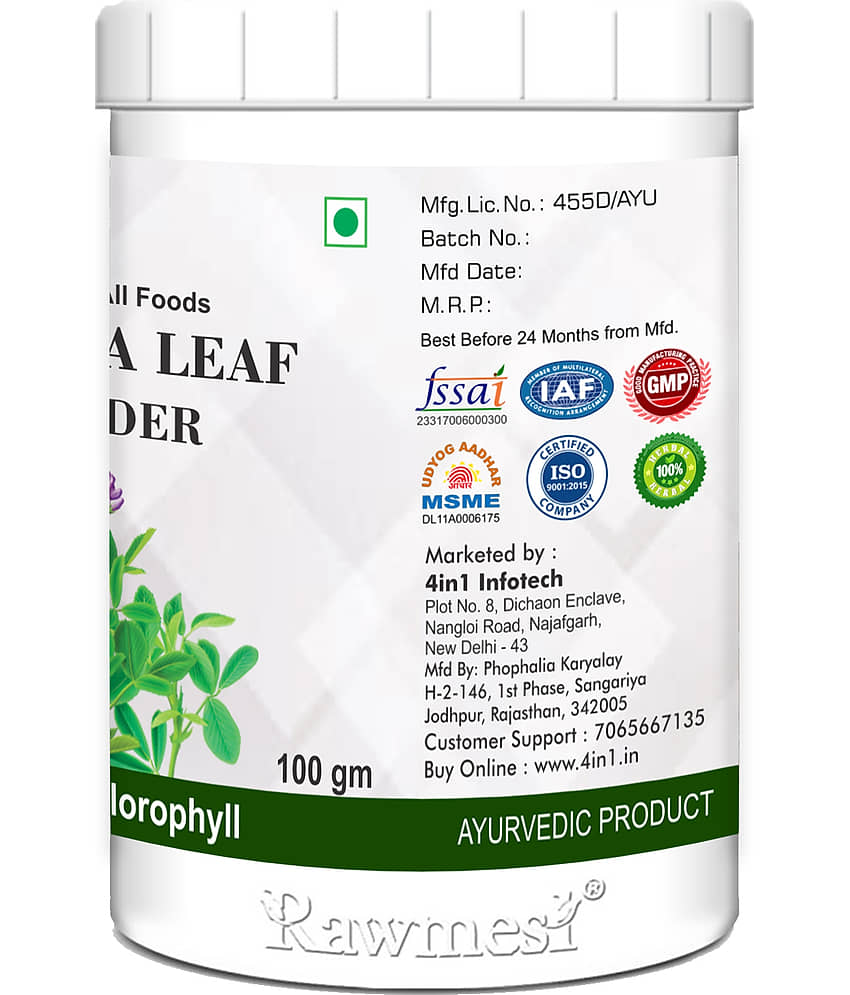 rawmest Alfalfa Leaf Powder 100 gm view 2