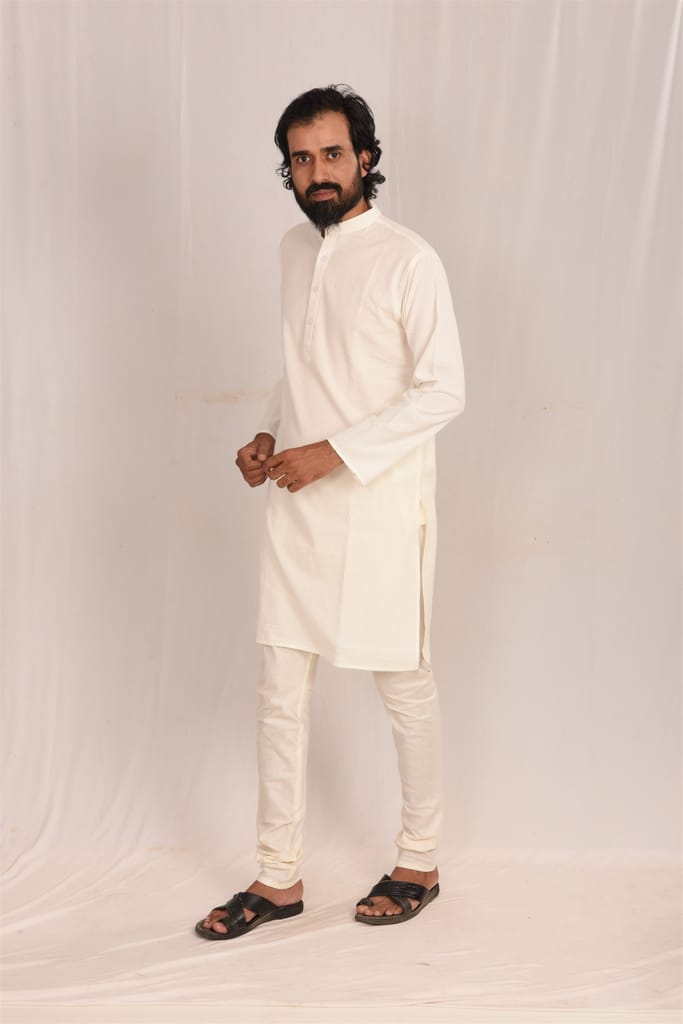 Jharcraft White Mens Kurta (KT00064) view 2
