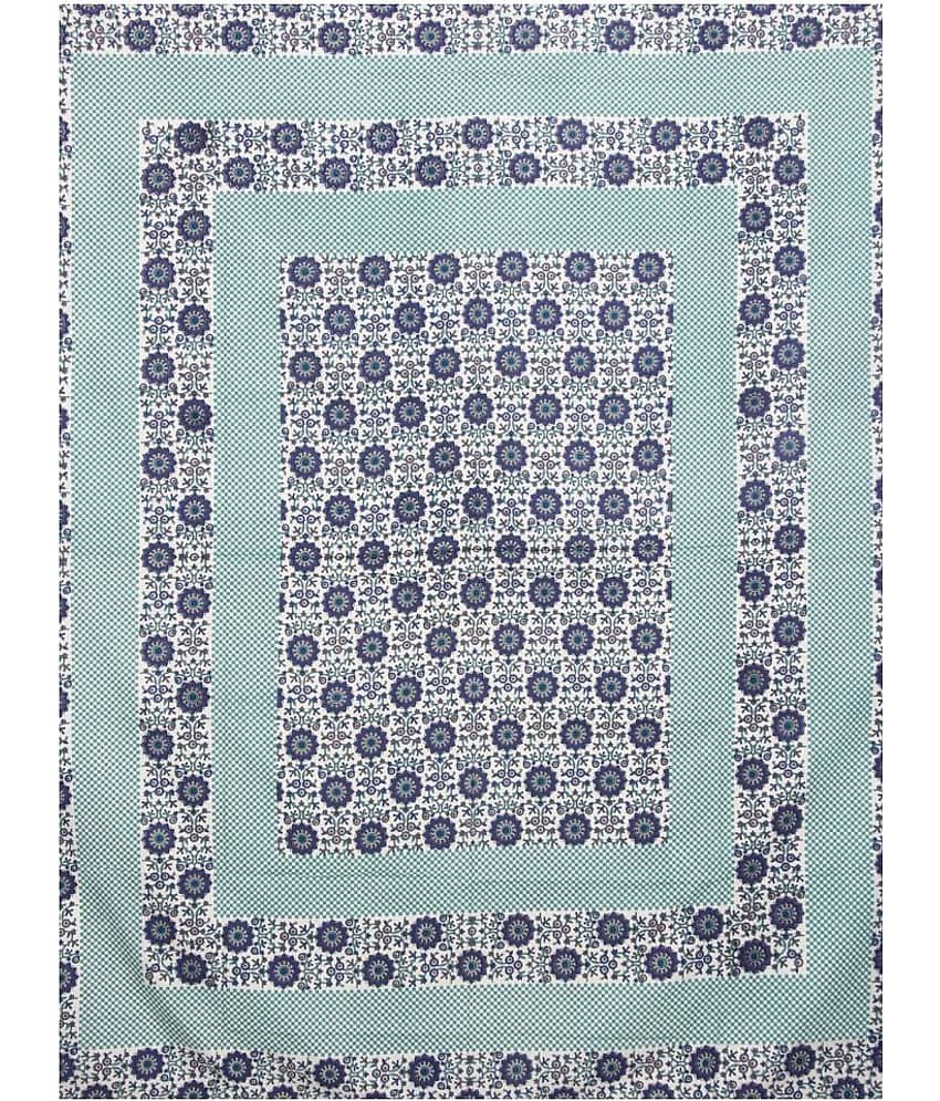 Uniqchoice Cotton King Bedsheet ( Blue ) view 2