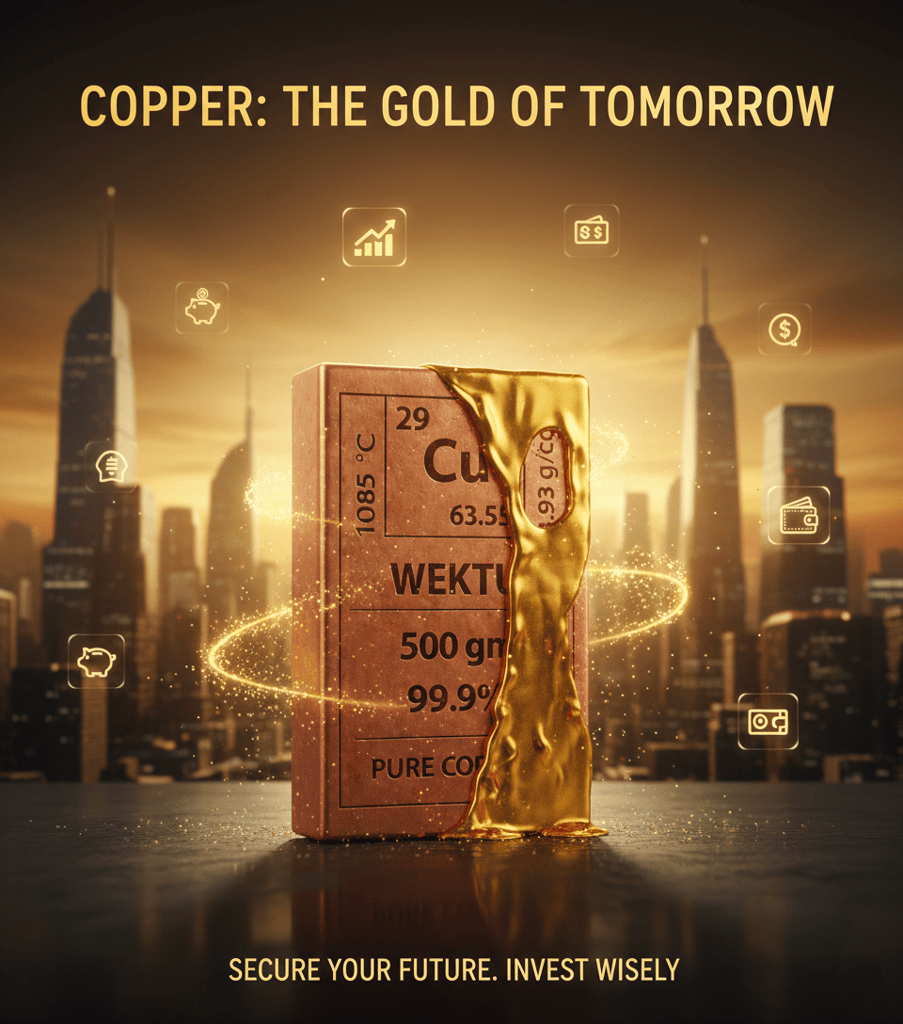 500gm Pure Copper Ingot - 99.9% Cu Element Bar view 2