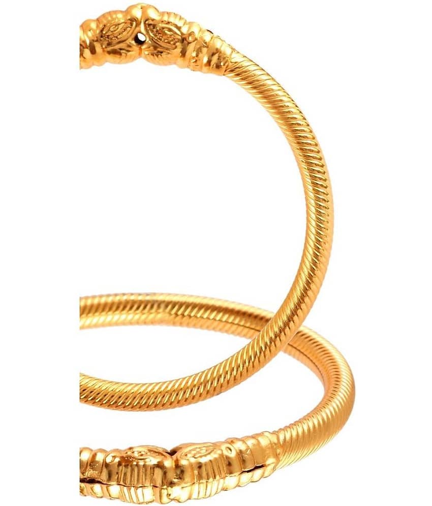 Jewar Mandi - Gold Kada ( Pack of 2 ) view 2