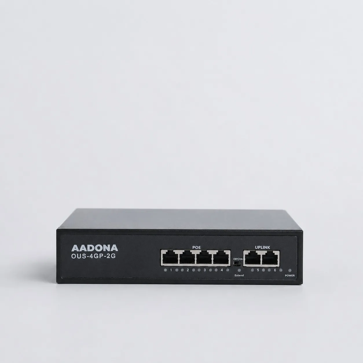 OUS-4GP-2G 4 Port 10/100/1000Mbps + 1 Port 10/100/1000Mbps RJ-45 + RJ45 2 Port 1000Mbps Uplink, Supports 120W PoE. view 2