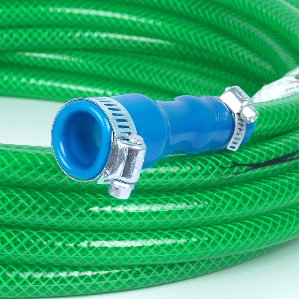 Greenery 10 MTR PREMIUM BRAIDED HOSE GREEN 1/2" INCH WITH 8 MODE / PATTERN SPRAYER AND NOZZLE FOR MULTIPURPOSE USE SUITABLE FOR GARDEN, CARWASH, PETWASH Hose Pipe view 2