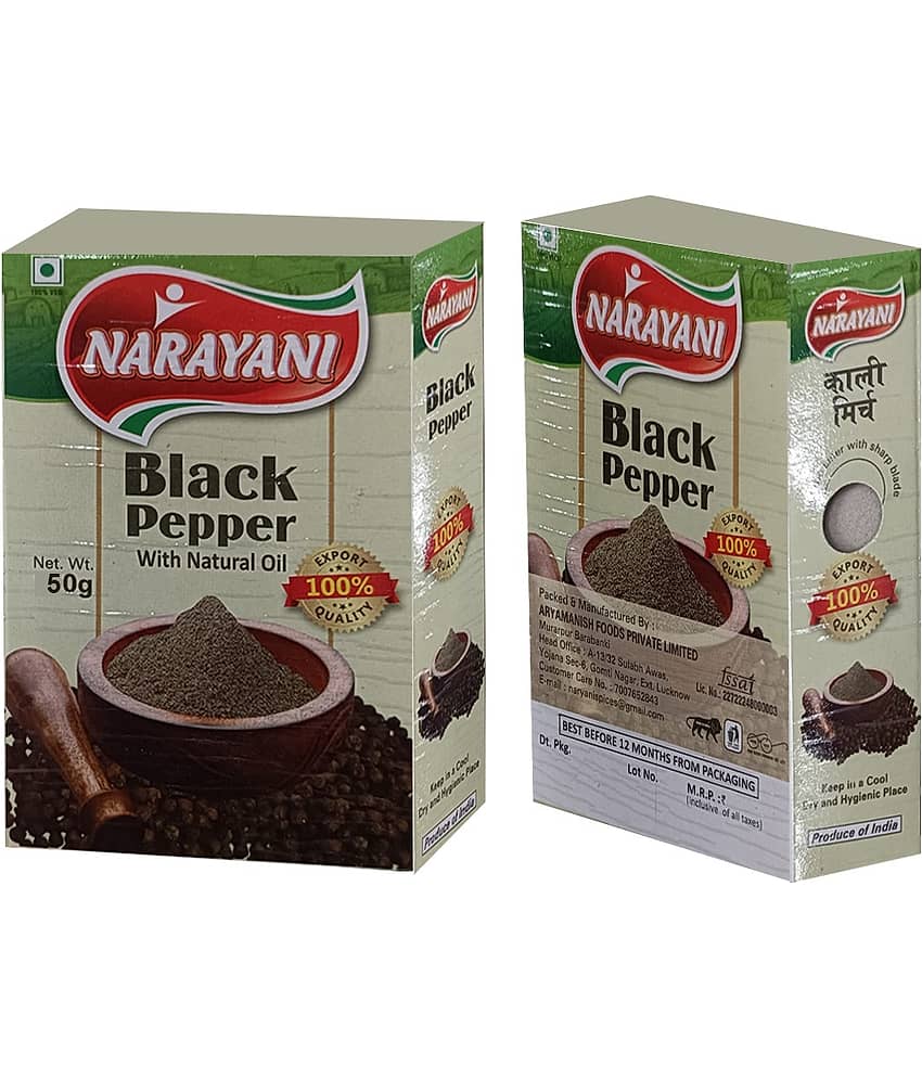 Narayani Spices 50 gm Black Pepper Powder ( Pack of 6 ) view 2