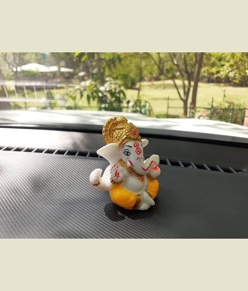 AFTERSTITCH Lord Ganesha Ideal For Car Dashboard ( Pack of 1 ) view 2