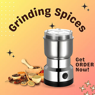 Mini Mixer Coffee Grinder Juicer Light weight Compact for KitchenHJJ328 240 W Juicer Mixer Grinder(Electric Mini Mixer Coffee Grinder Juicer Light weight Compact for KitchenHJJ328 | 1 Jar | Multicolor) view 2
