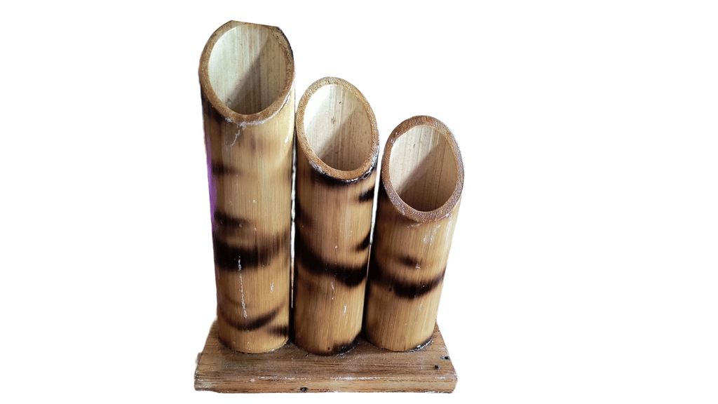Handmade Natural Bamboo Pen Stand & Desk Organizer view 2