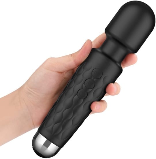Rechargeable Body Massager for Women & Men | Handheld Waterproof Vibrating Wand Massage Machine with 20 Vibration Modes & 8 Speeds (Original Series)