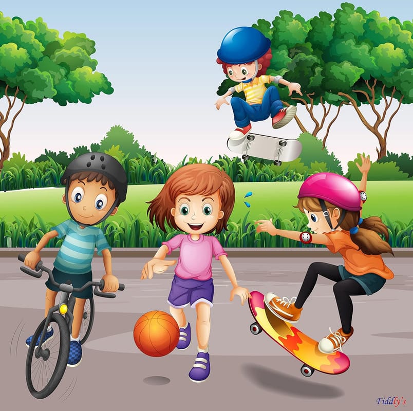 Fiddlys Kid's Wooden Jigsaw Puzzle Games for Children & Kids Paperless Puzzle - 9 Pieces (Pack of 4 Sports) Age 3+ view 2