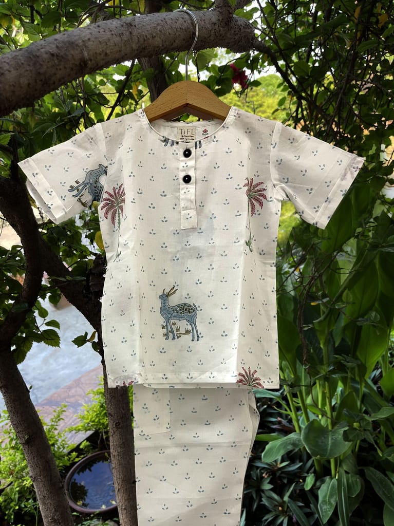 Casual Kid Wear with Adventurous Forest Print by Aagaaz Jaipur view 2