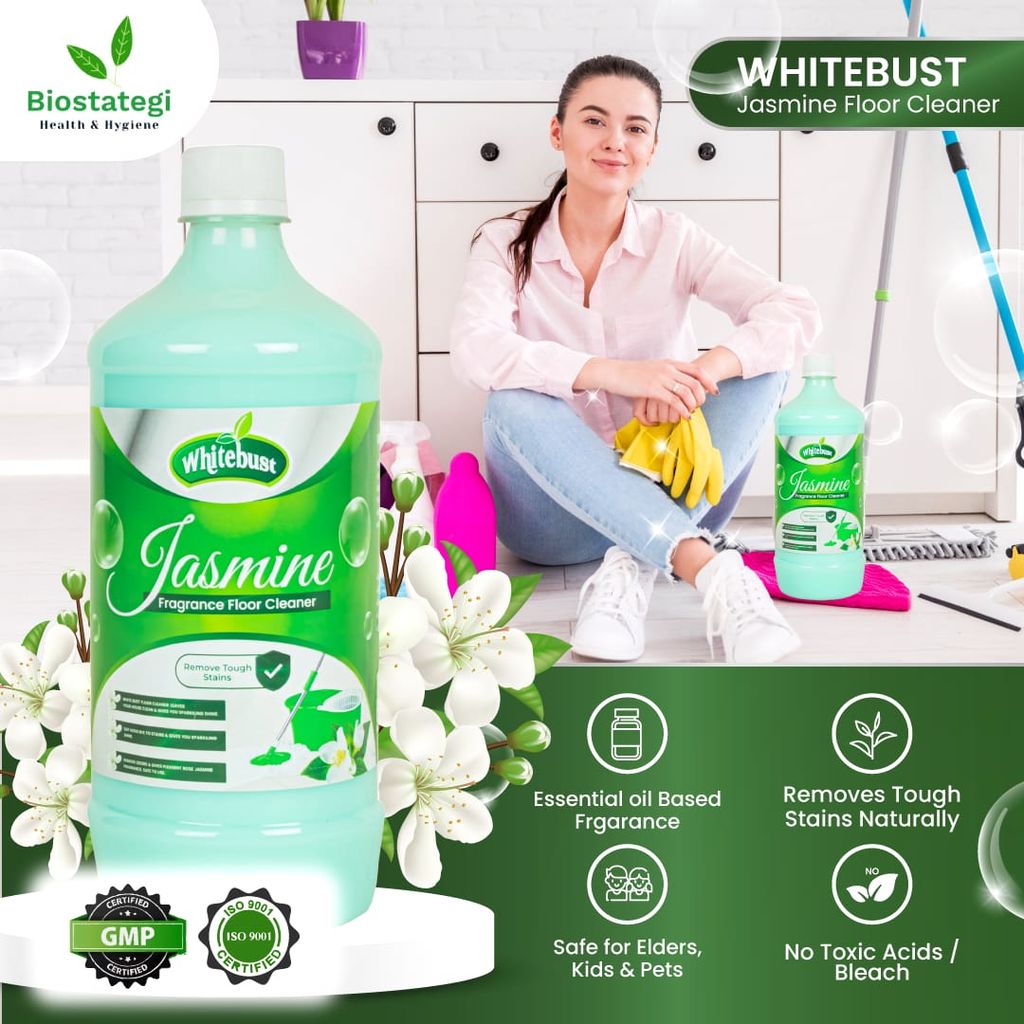 Whitebust Floor Cleaner Phenyl Jasmine 1ltr (Pack of 4 ) view 2
