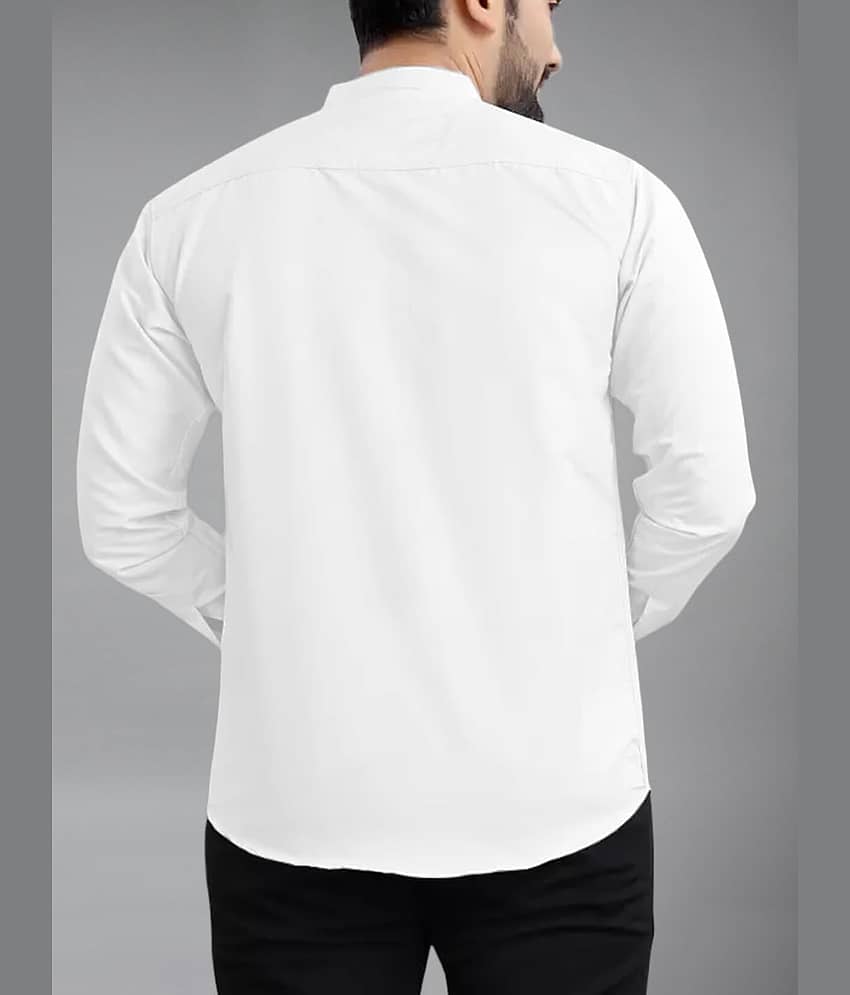 UNI VIBE Cotton Blend Slim Fit Solids Full Sleeves Men's Casual Shirt - Coffee ( Pack of 1 ) view 2