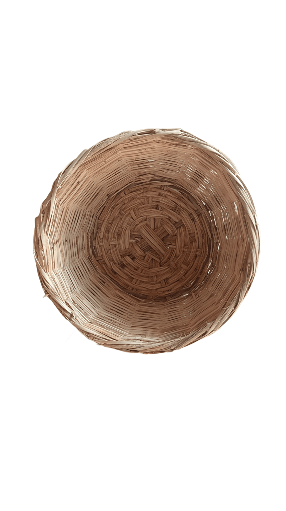 Handwoven Wicker Basket with Lid for Storage and Organization view 2