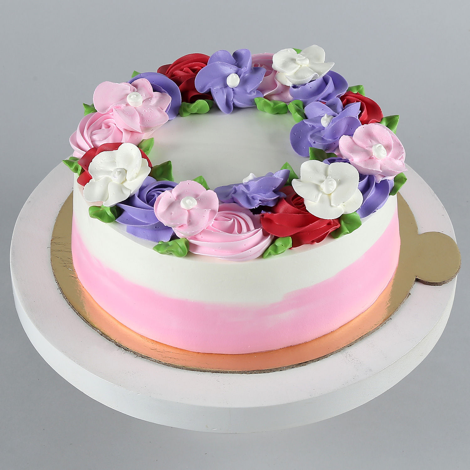 Floral Blossom Chocolate Cake Half Kg view 2