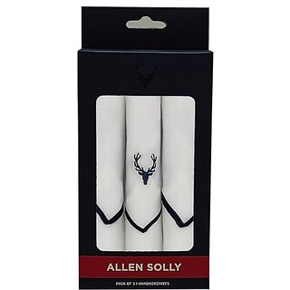 (Pack Of 3) Allen Solly Cotton Men White Casual Style Handkerchief view 2