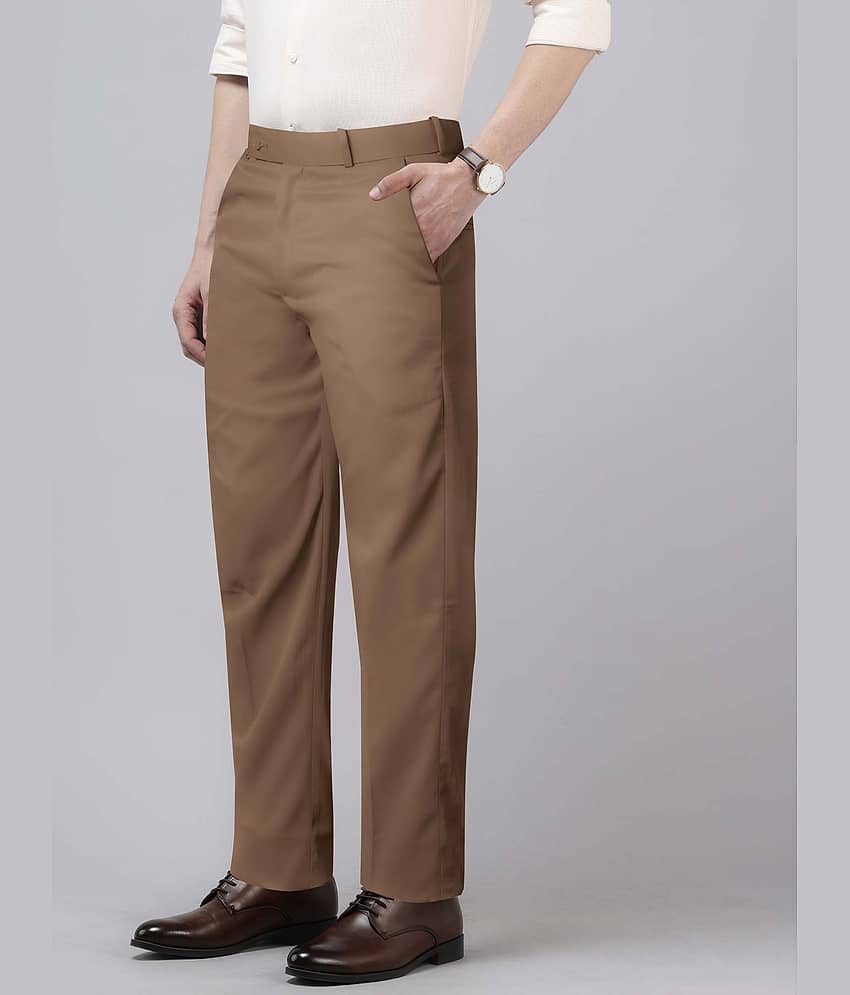 JB JUST BLACK Regular Men's Formal Trouser - Khaki ( Pack of 1 ) view 2