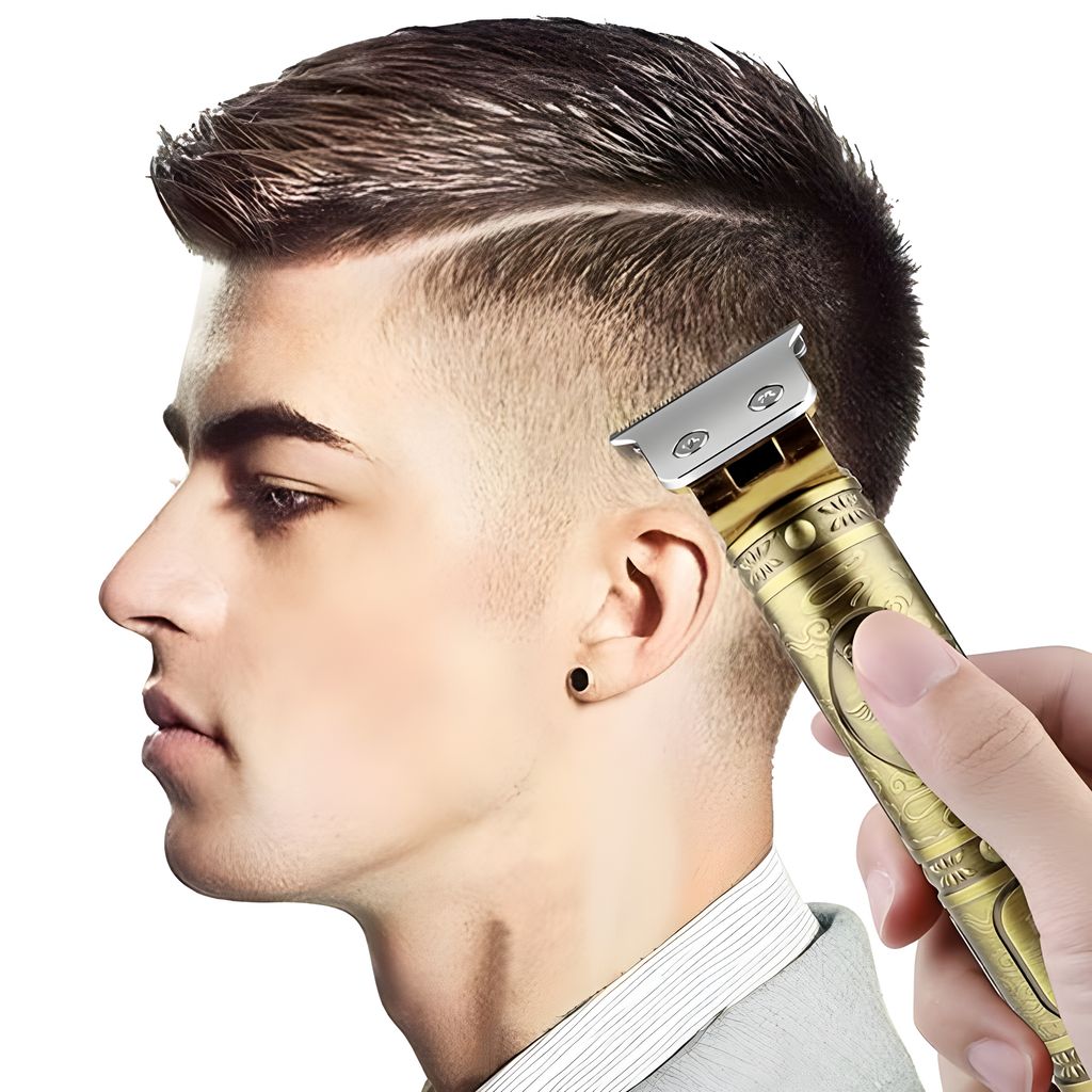 Vintage T9 Trimmer For Men Hair Zero Gapped Clipper Professional Cordless Haircut Electric Beard Trimmer with 4 Guide Combs, USB Rechargeable Beard Trimmer for Barbershop and Home Use view 2