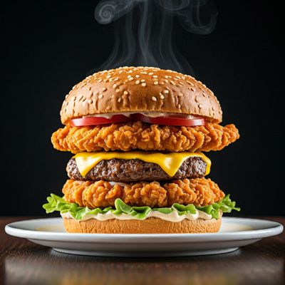 Chicken Double Decker Burger