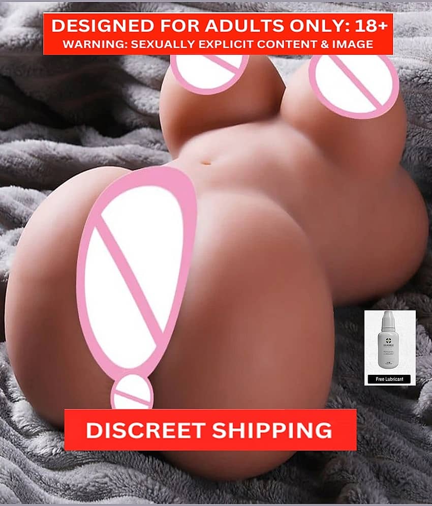 Half Body Silicone Pocket Pussy Sex Doll With Breast And Anal For Masturbation Toy - CRAZYNYT