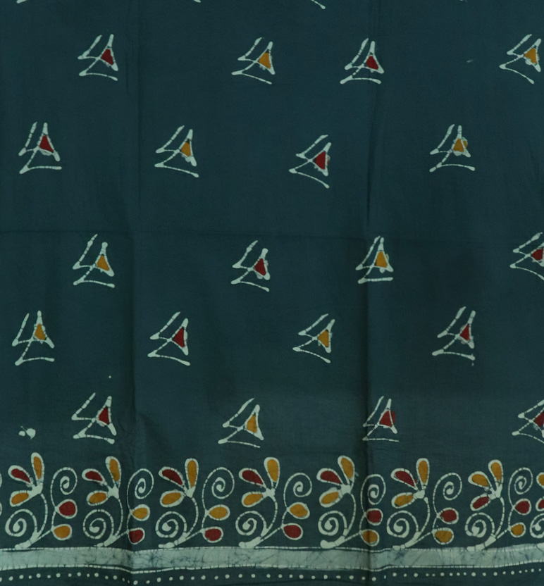 Handcrafted Cotton Batik Print 3-Piece Suit Set view 2
