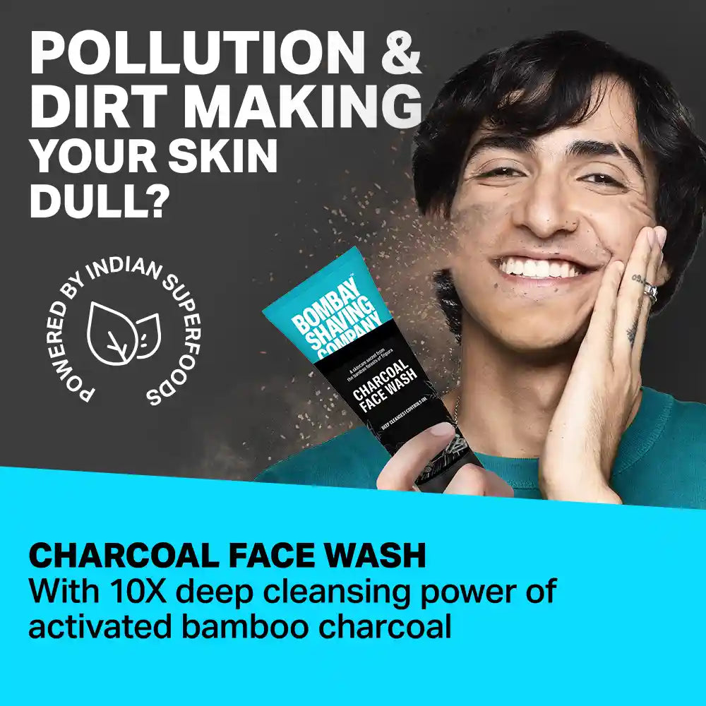 Bombay Shaving Company Charcoal Face Wash, 100g view 2