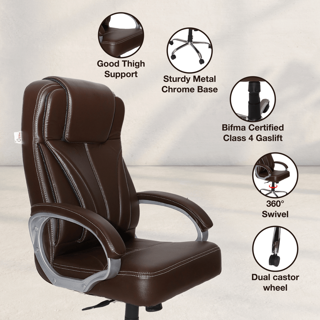 OOLIVE PLUTO OC65 High Back Office Chair – Elite Comfort for Bosses view 2
