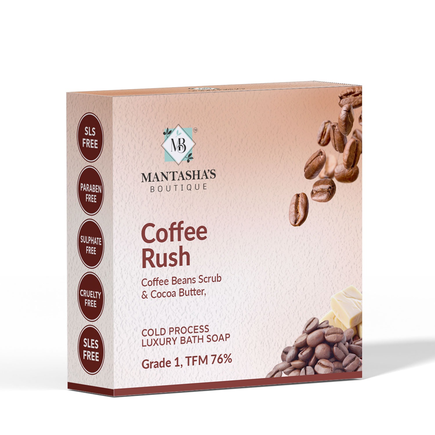 COFFEE RUSH COCOA BUTTER & COFFEE Soap | Pack of 7