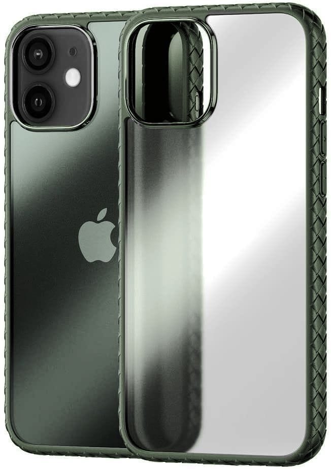 Memumi Light Frog Series Back Cover for Apple iPhone 12 Pro Max PC with Soft Bumper - Green (6.7") view 2