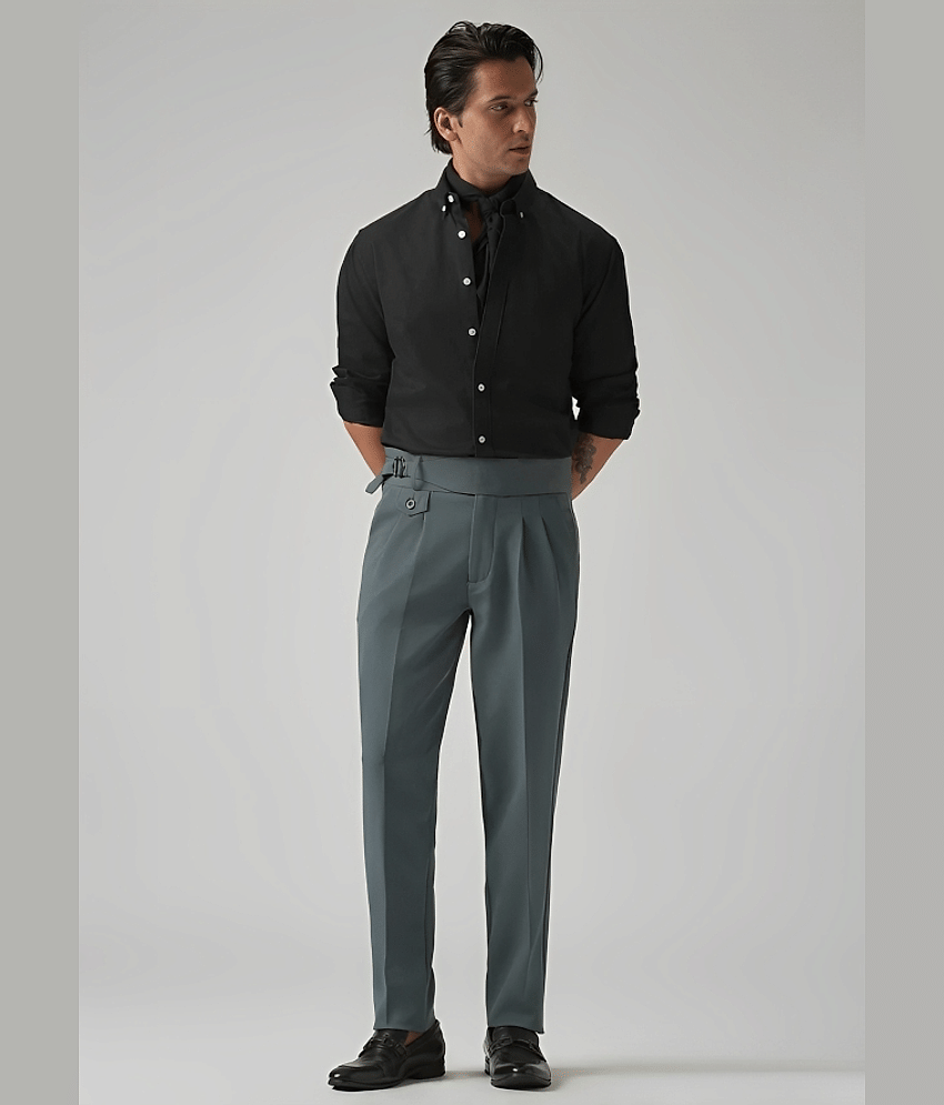 ARBIA FUNKI Regular Men's Gurkha Pant - Blue ( Pack of 1 ) view 2