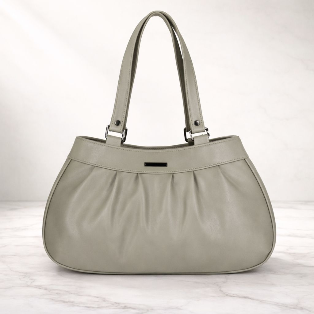 Elegant Women’s Pleated Handbag with Dual Shoulder Straps | Daily Use Stylish Purse view 2