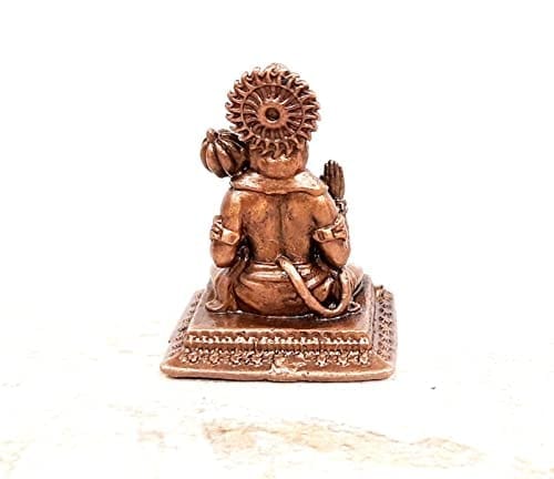 Searchers Paradise - Copper Idols Hanuman,1.6 inches, Copper Handmade 56 Grams, Patina Antique Finish, Pack of 1 Piece view 2