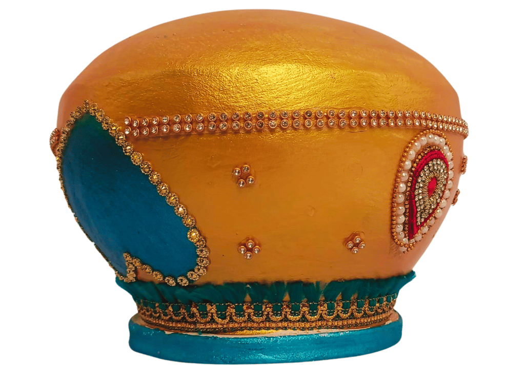 Designer Wedding Kalash | Lota for Wedding | Haldi Kumkum Pot | Pooja Thali Decoration (Single Piece) view 2