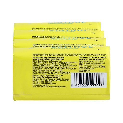 Cinthol Lime Soap 4X75 Gms view 2