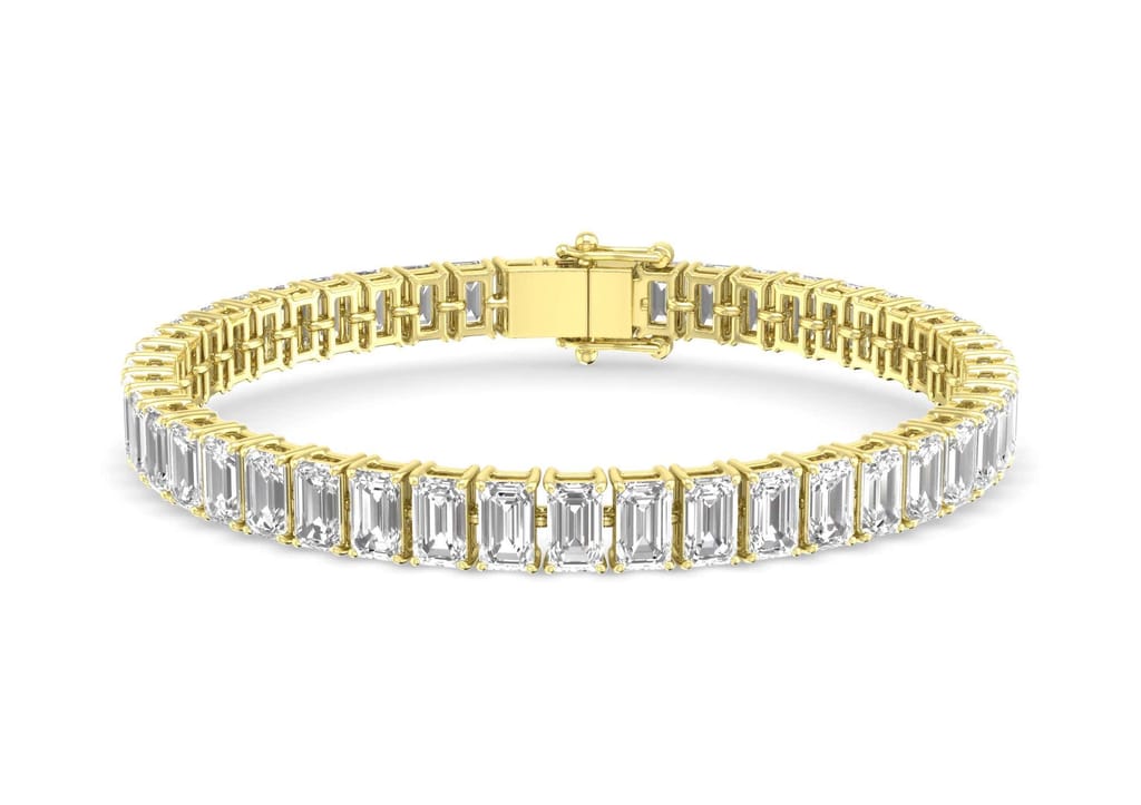 Stackable Emerald Tennis Bracelet view 2