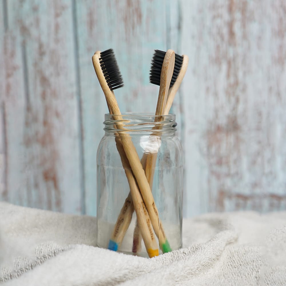 Charcoal Bamboo Toothbrush - Pack of 4 view 2