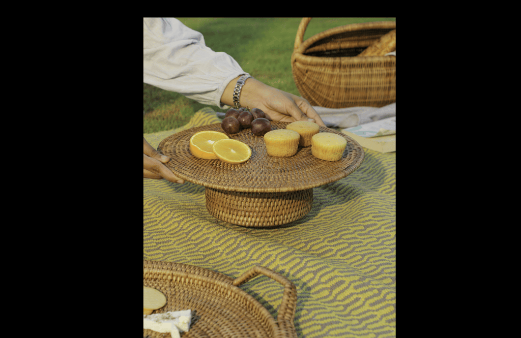 Rattan Cake Stand view 2