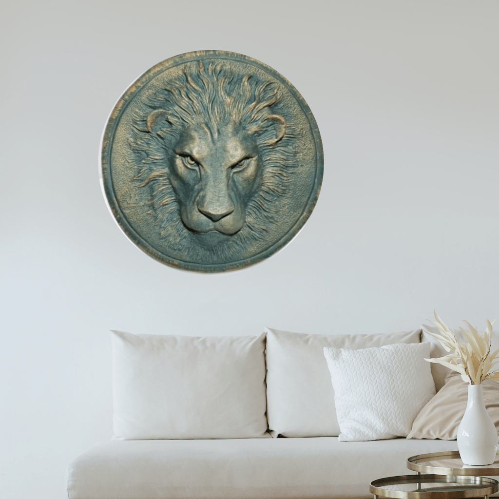 Surreal Lion Face Wall Decor