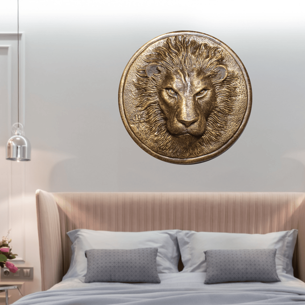 Surreal Lion Face Wall Decor view 2