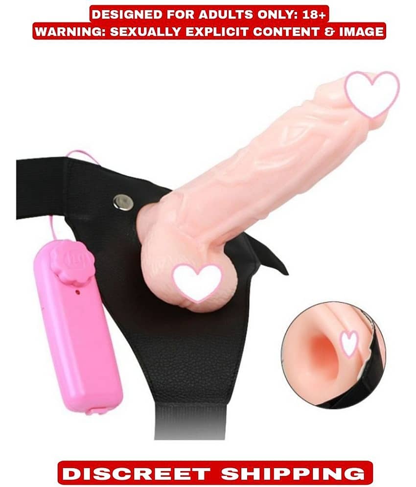 kamahouse 7 inch Big Hollow Strap On Dildo with Vibration and belt Female Sex Toykamahouse 7 inch Big Hollow Strap On Dildo with Vibration and belt Female Sex Toy