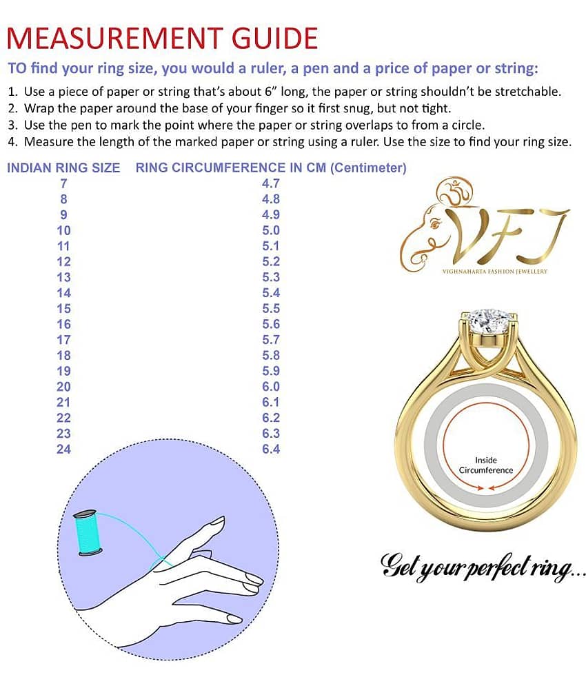 Vighnaharta Romantic Word "JANU" CZ Gold and Rhodium Plated Alloy Ring for Women and Girls - [VFJ1267FRG13] view 2