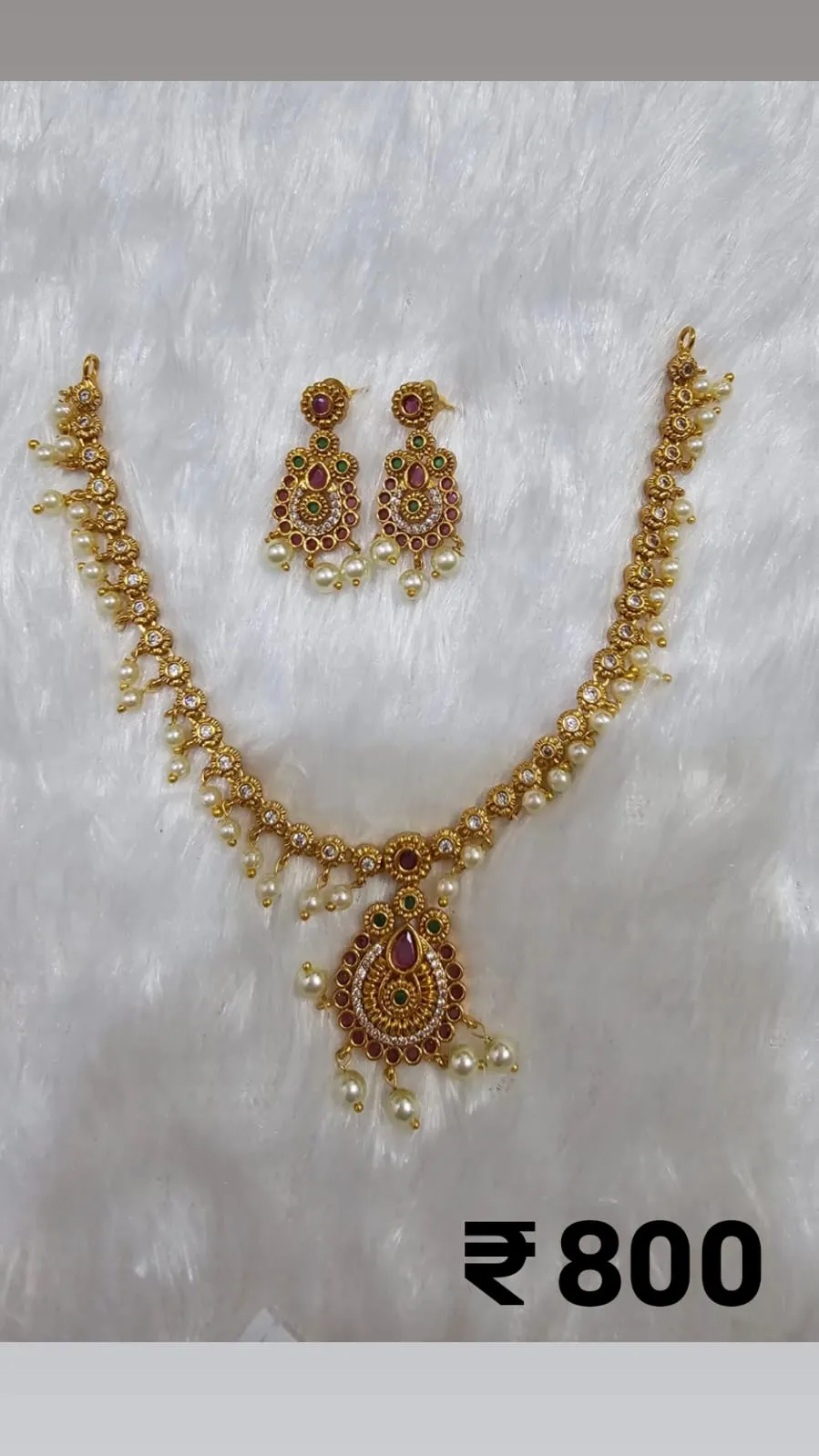 TEMPLE NECKLACE SET