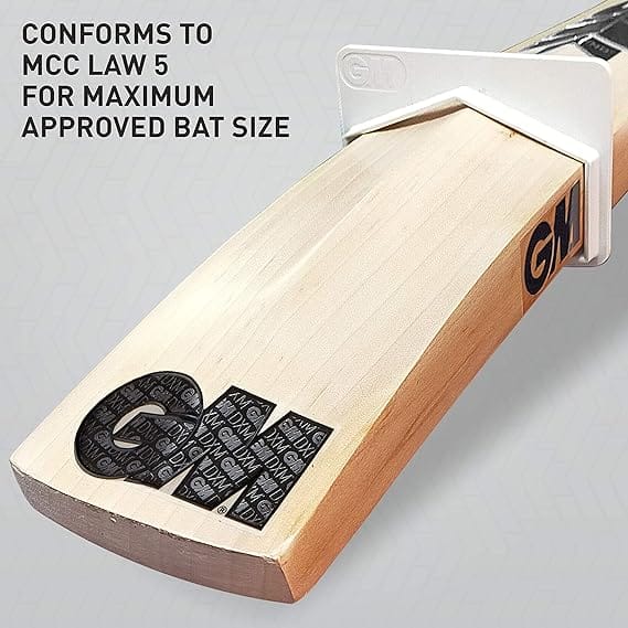 TEKNAXO | GM Noir 303 English Willow Cricket Bat for Men and Boys | Cross Weave Tape on The Face| Short Handle| Lightweight | Free Cover view 2